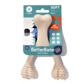BetterBone SOFT Durability CHEW TOY: Natural Plant-Based Ingredients, Perfect for Teething Puppies, Senior Dogs & Gentle Chewers